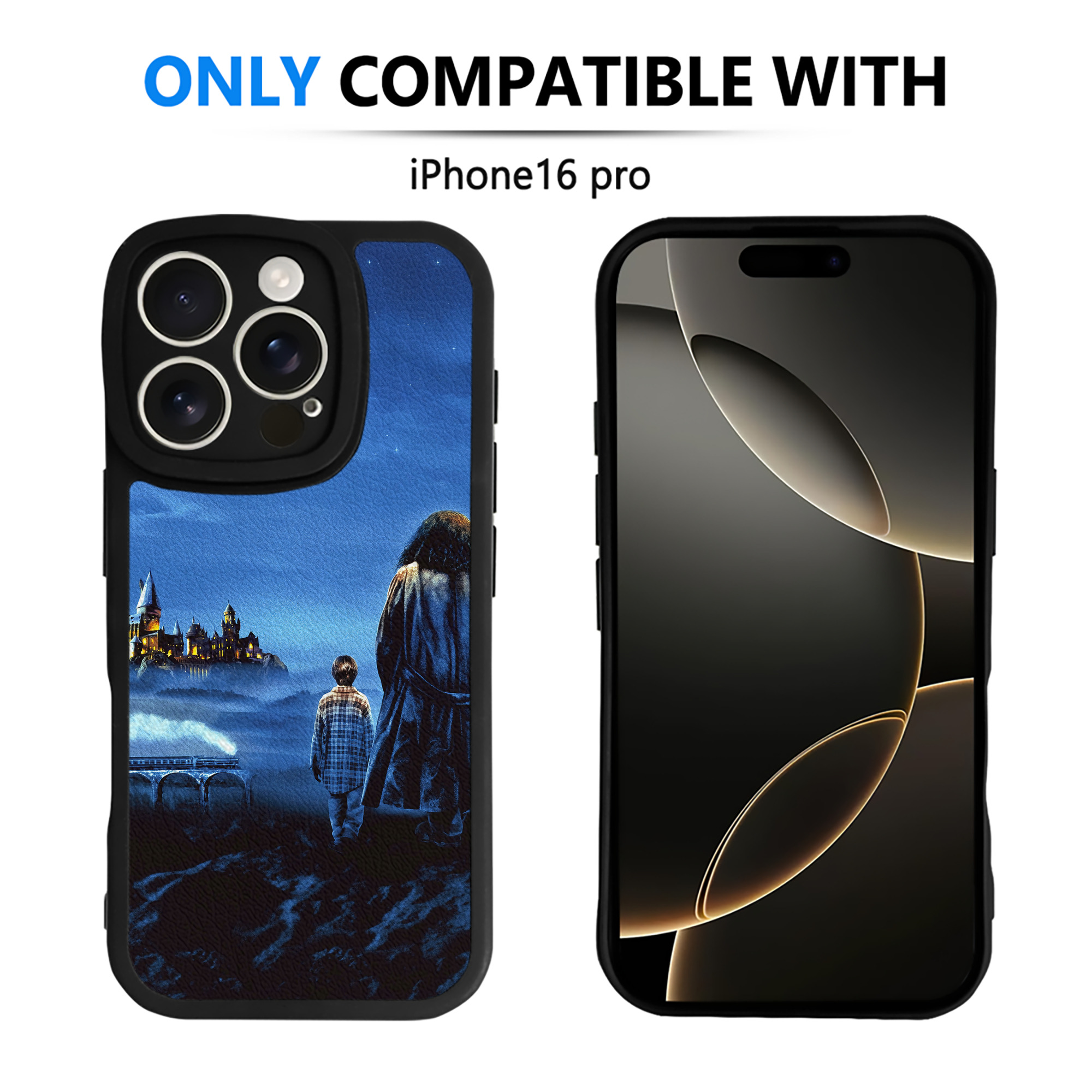 （画像用） Harry Potter ハリー・ポッターシリーズ 【iPhone 16シリーズ対応】シリコンスマホケース（レザー調） 材質：シリコン